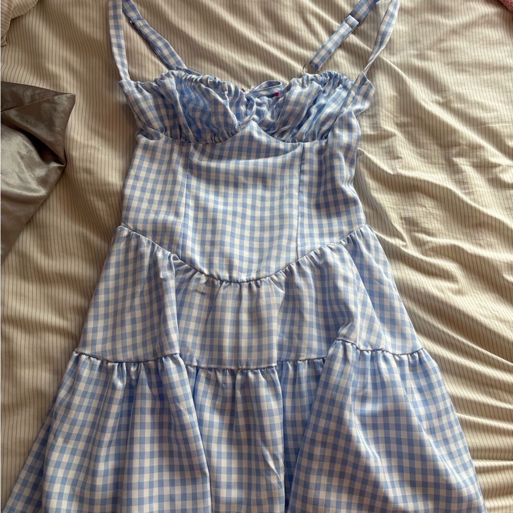Blue Gingham Sundress